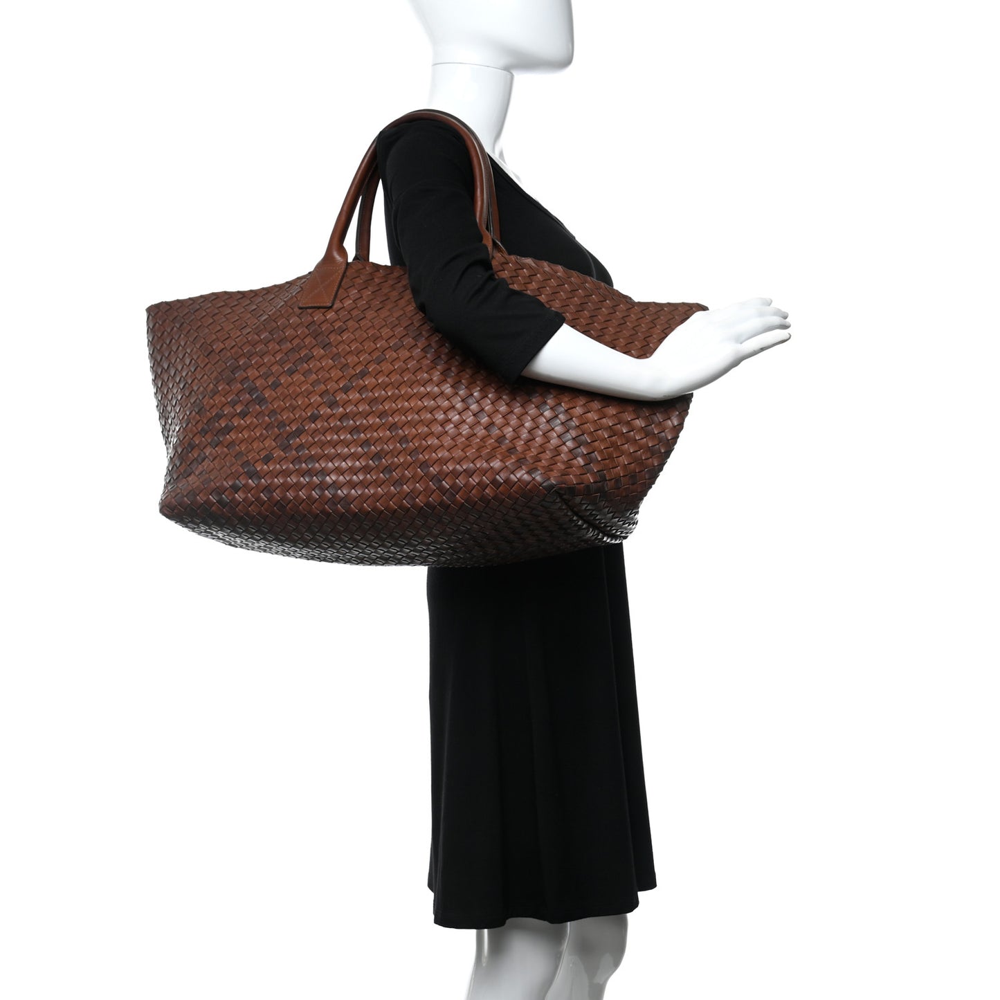 Nappa Intrecciato Large Cabat Brown