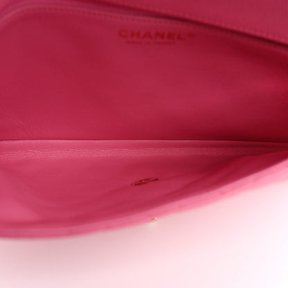 Chanel Caviar Quilted Flap Clutch Pink 5 of 8
