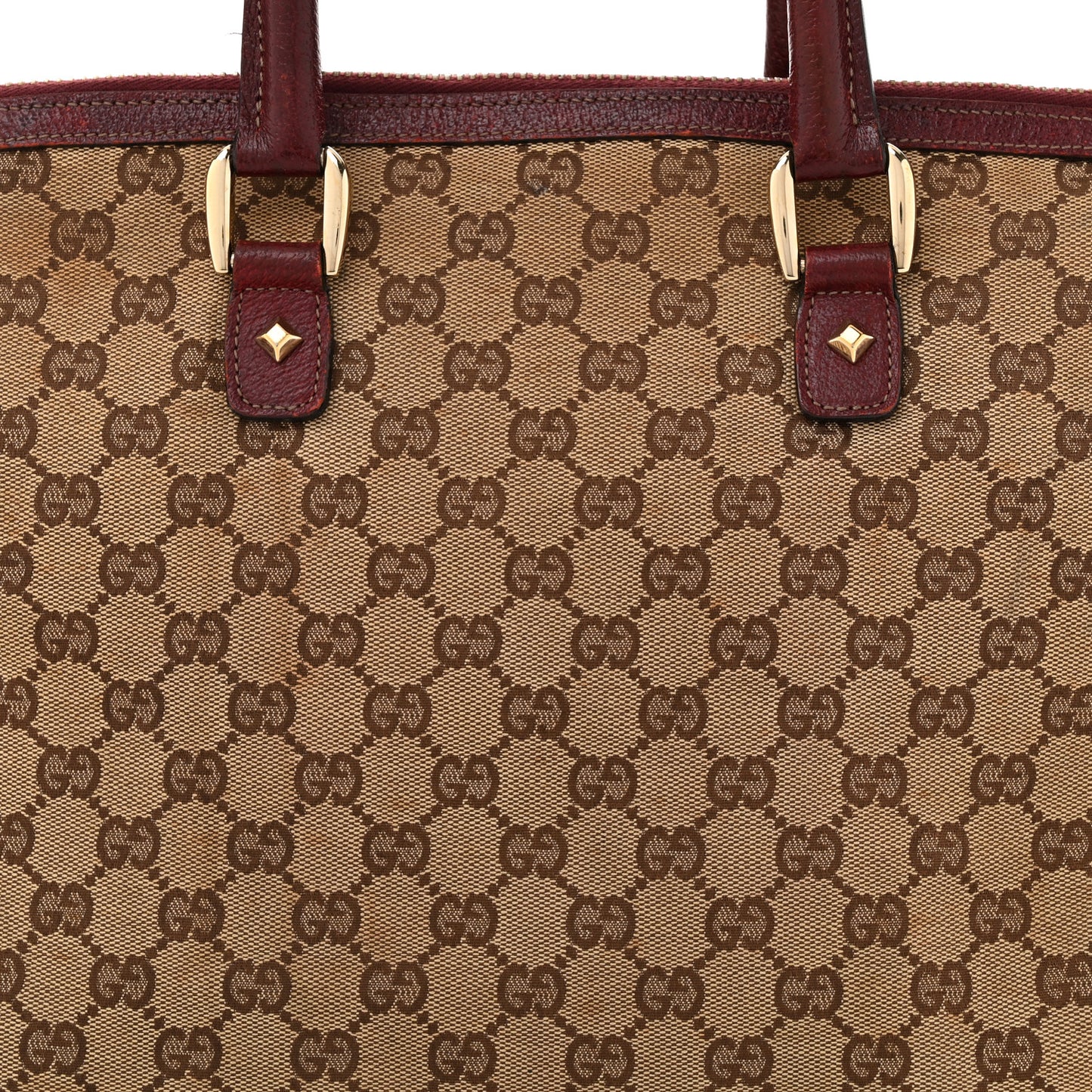 Monogram Top Handle Bag Red