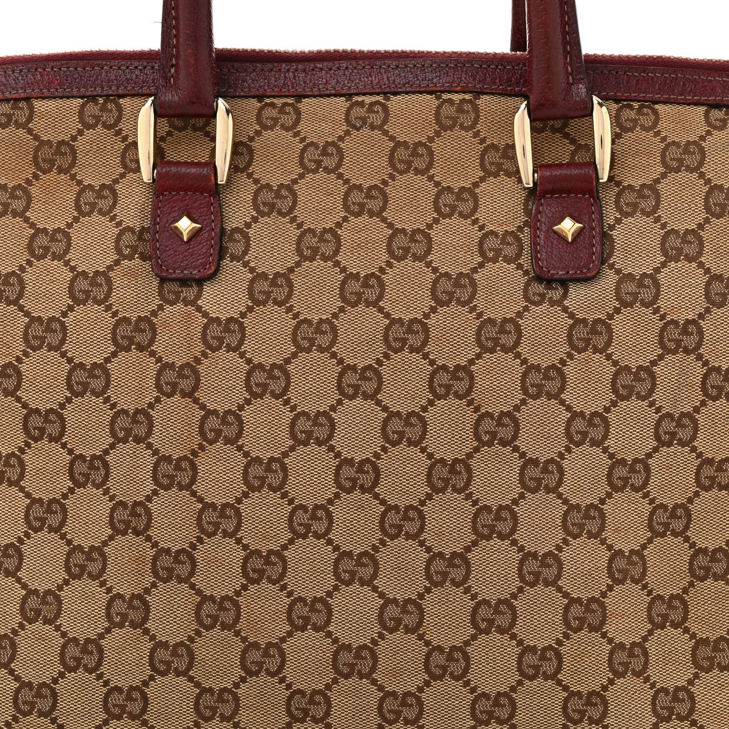 Gucci Monogram Top Handle Bag Red 8 of 11