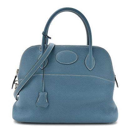 Hermes Taurillon Clemence Bolide 31 Blue Jean 1 of 10