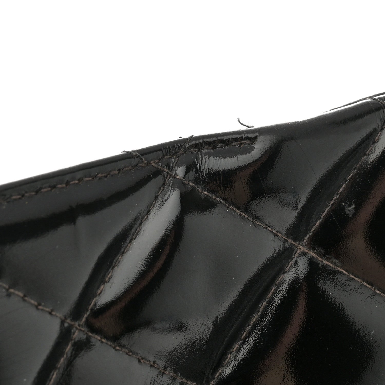 Chanel Patent Quilted Grand Shopping Tote GST Black 18 of 18