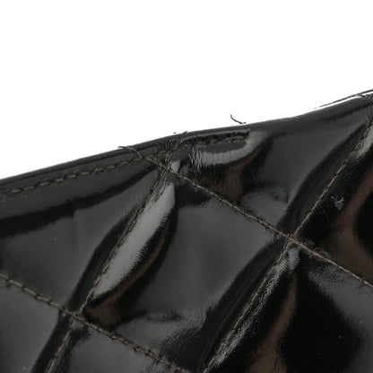 Chanel Patent Quilted Grand Shopping Tote GST Black 18 of 18