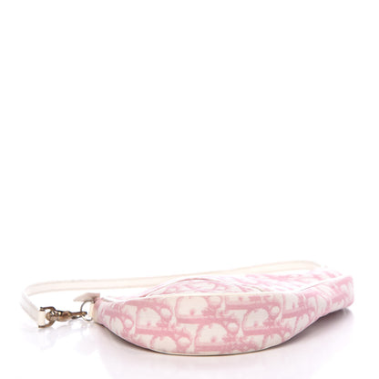 Christian Dior Monogram Mini Saddle Pochette Pink 4 of 13