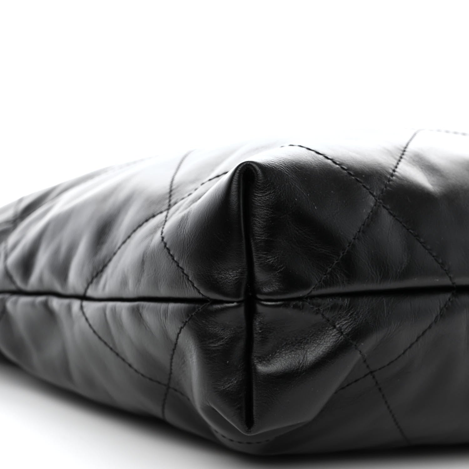 Chanel Shiny Calfskin Quilted Small Chanel 22 Black 11 of 12