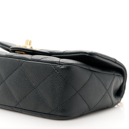 Chanel Caviar Quilted Mini Sweetheart Flap Black 11 of 12