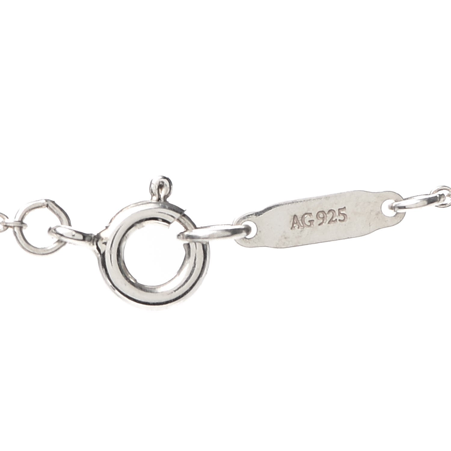 Tiffany Sterling Silver Mini Heart Key Pendant Necklace 5 of 5