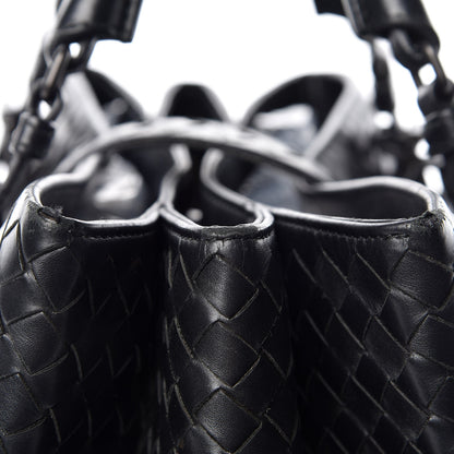 Bottega Veneta Light Calf Intrecciato Small Roma Black 17 of 19