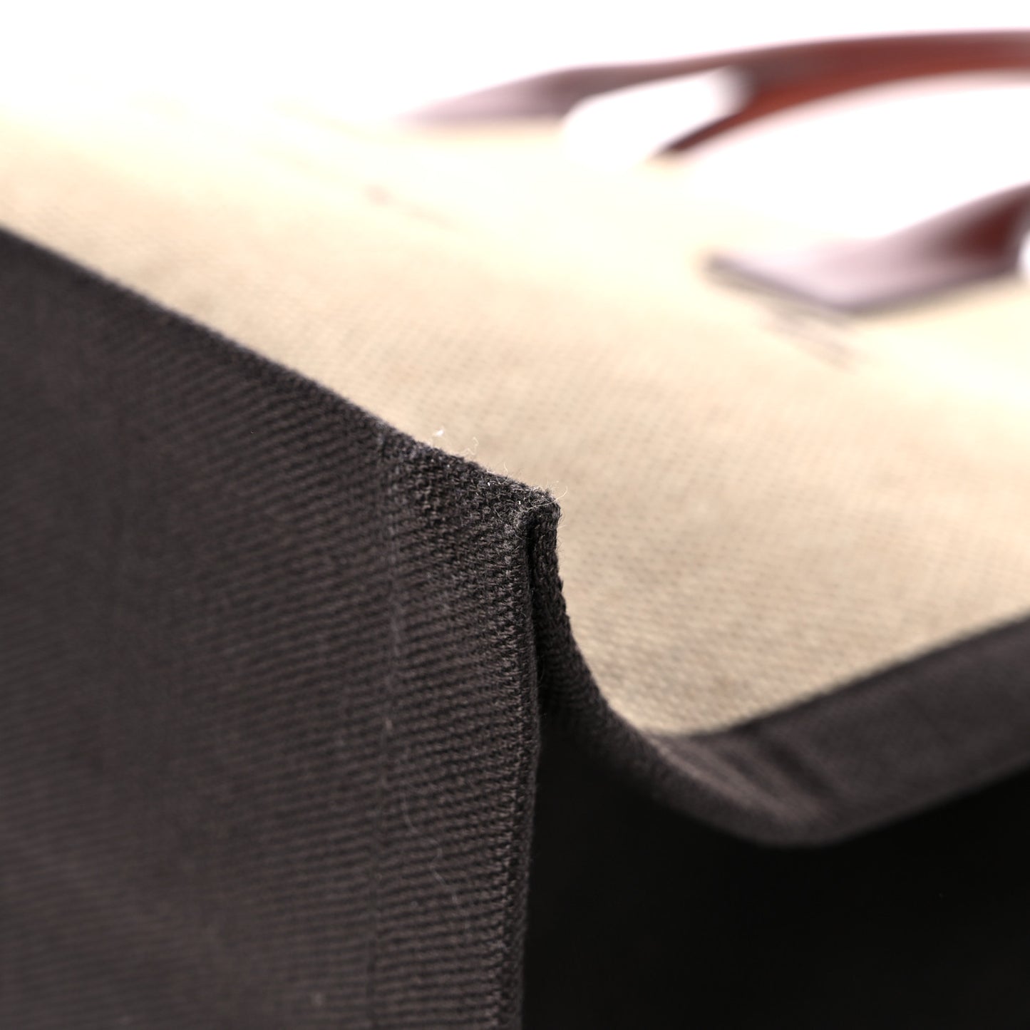 Linen Calfskin Rive Gauche Tote Natural