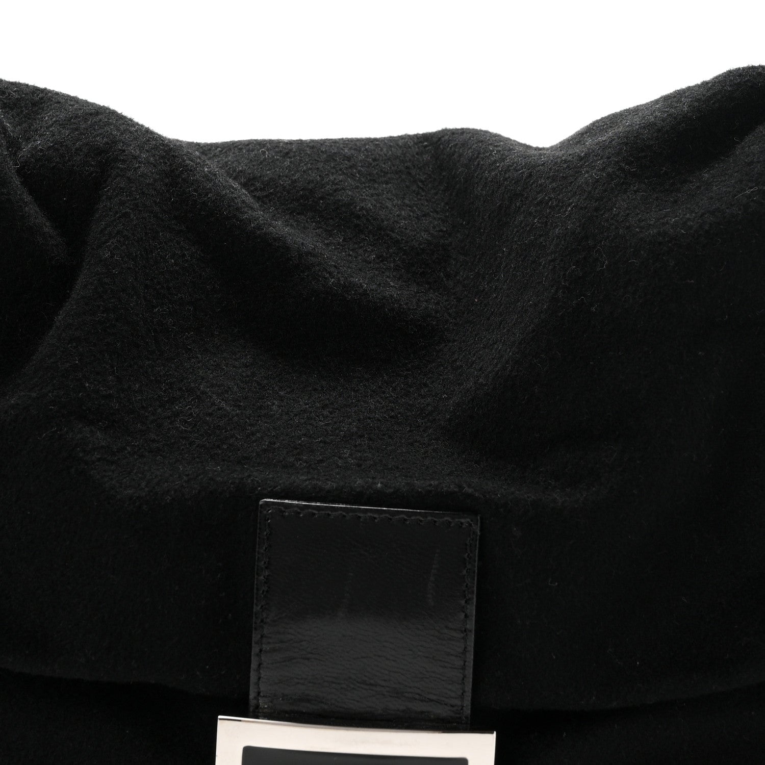 Fendi Wool Mama Baguette Black 7 of 9