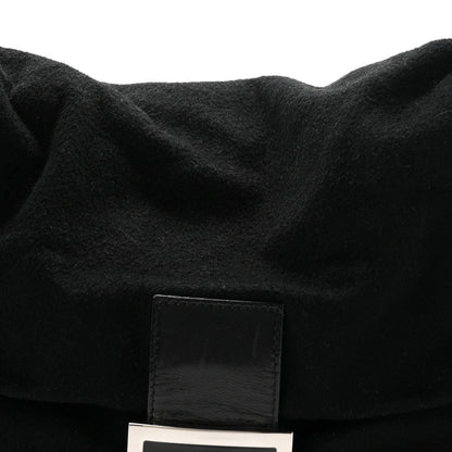 Fendi Wool Mama Baguette Black 7 of 9