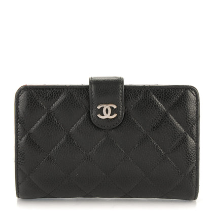 Chanel Caviar Quilted Zipped Pocket Wallet Black 1 of 8