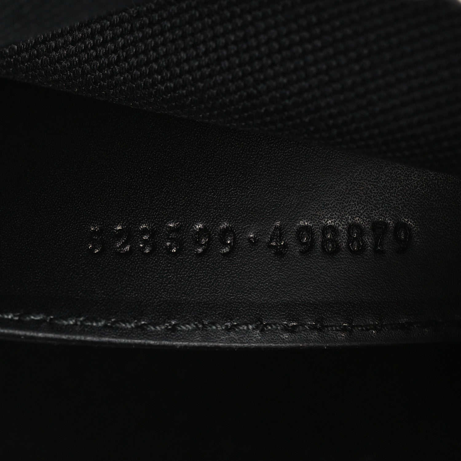 Gucci GG Supreme Monogram Web Small Flat Messenger Bag Black Grey 7 of 9