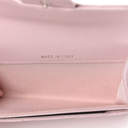Chanel Lambskin Quilted Flap Card Holder Light Pink 5 of 9