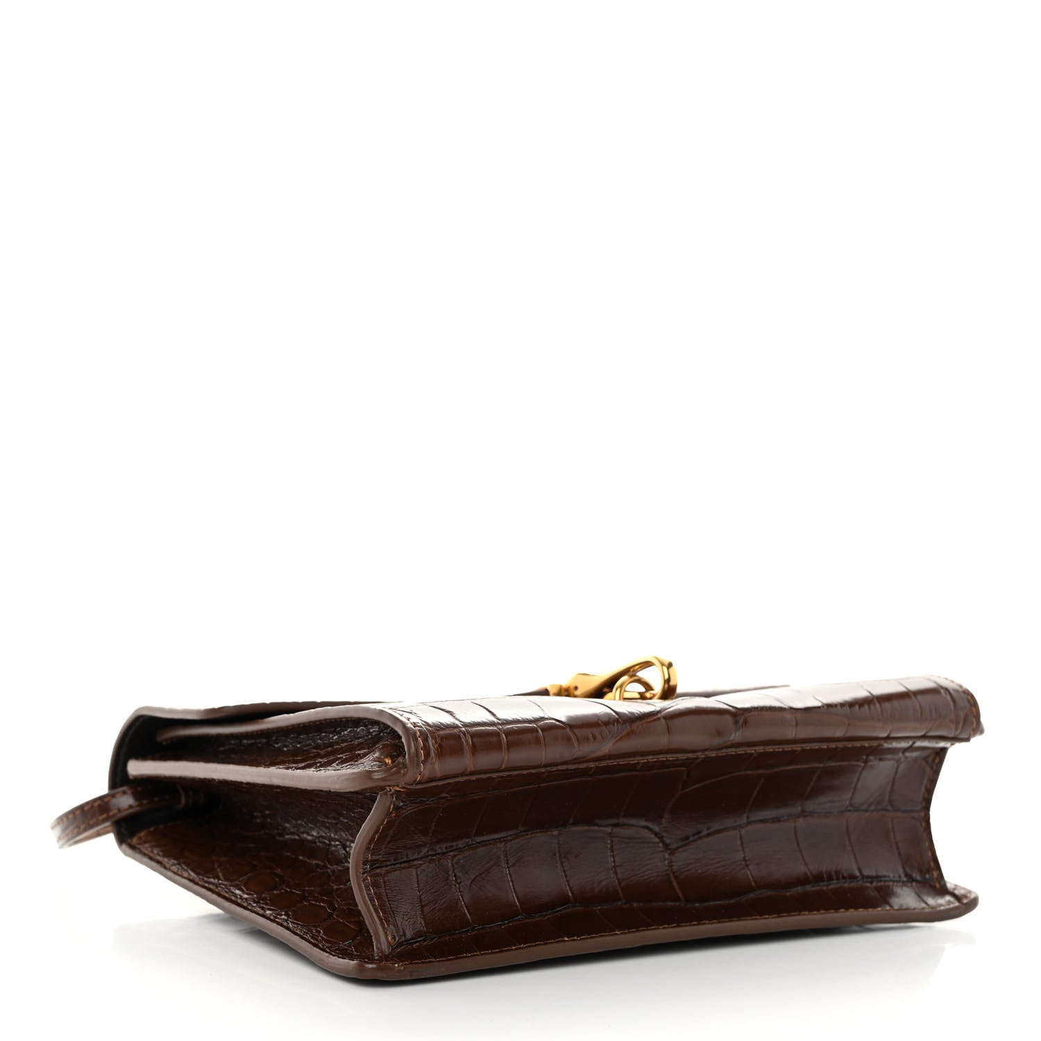 Burberry Alligator Small Macken Crossbody Bag Brown 4 of 12