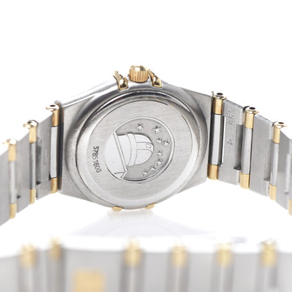 Omega Stainless Steel 18K Yellow Gold Mother of Pearl 22mm Constellation Quartz Watch 1262.70 5 of 7
