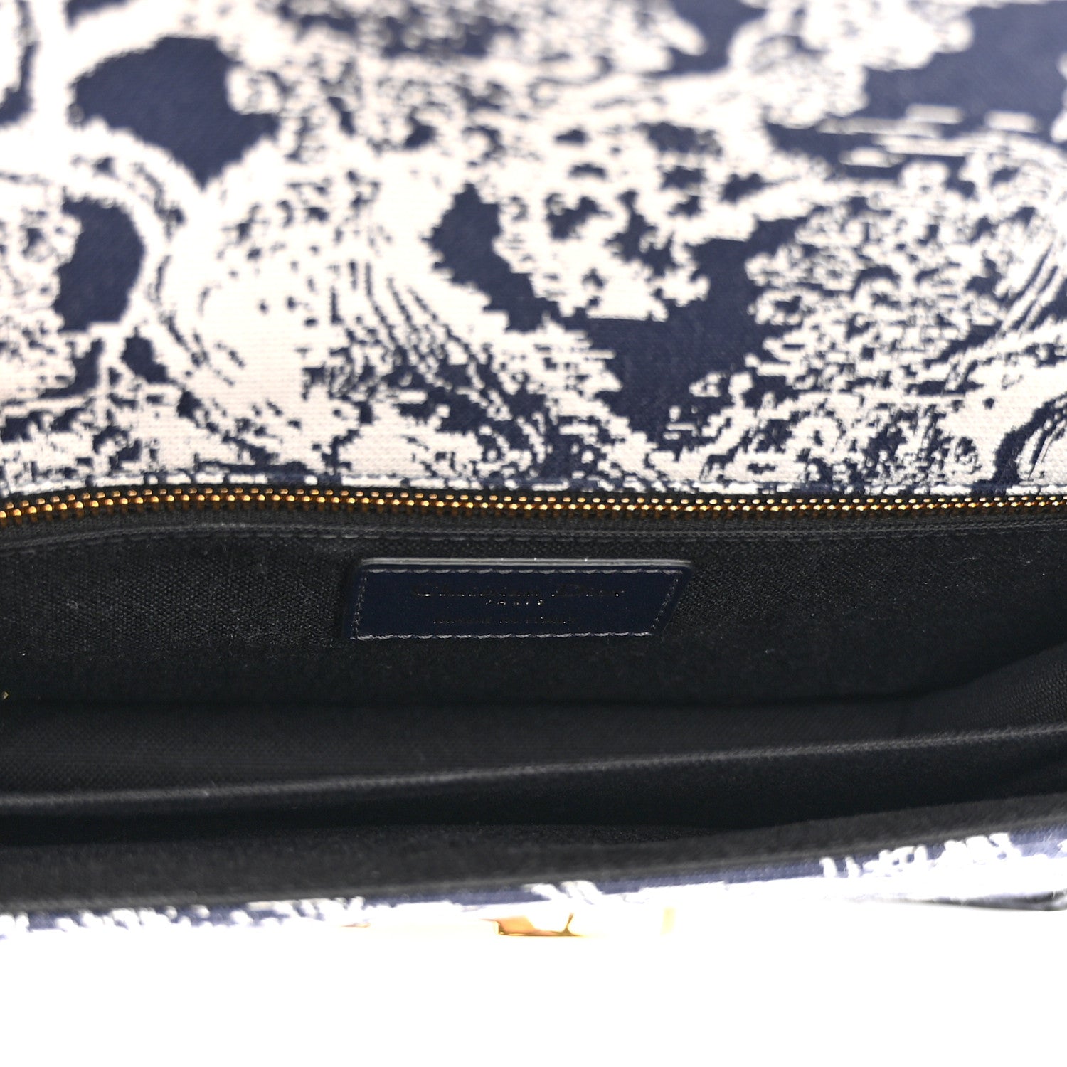 Christian Dior Toile de Jouy Reverse Jacquard 30 Montaigne Flap Bag Blue 4 of 9