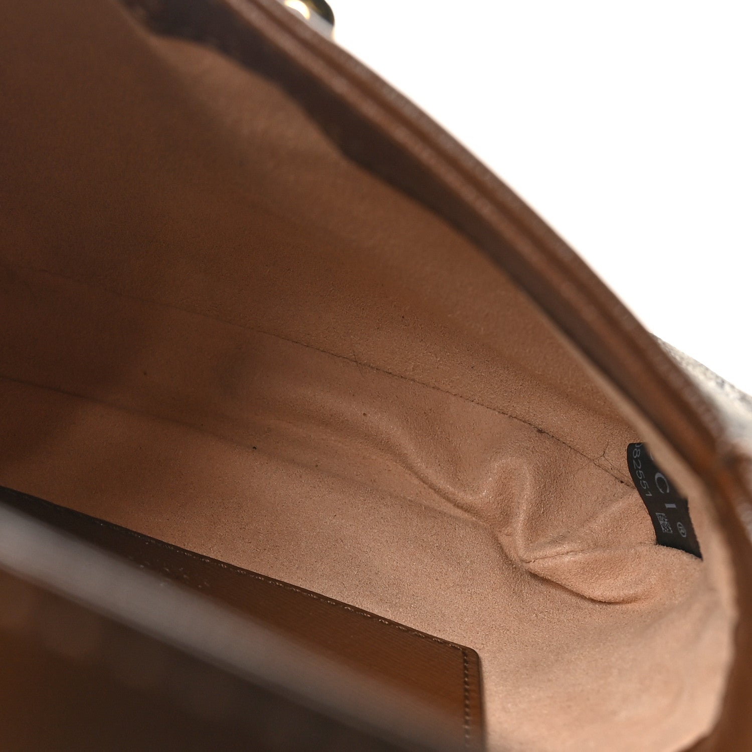 Gucci GG Supreme Monogram Azalea Calfskin Web Mini Jackie 1961 Hobo Beige Ebony Brown Sugar 5 of 9