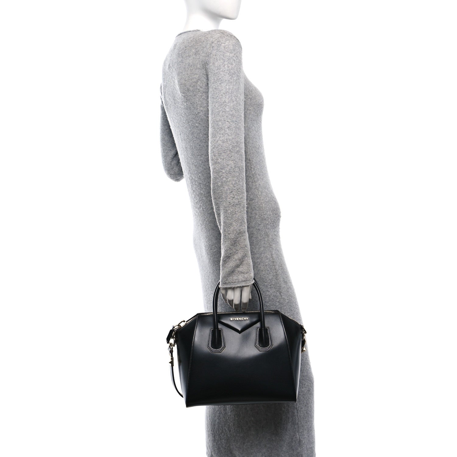 Givenchy Shiny Lord Calfskin Small Antigona Black 3 of 10