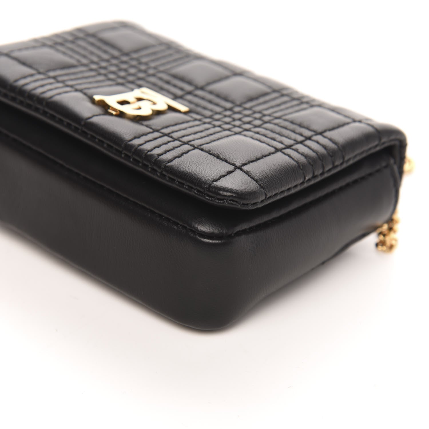 Burberry Lambskin Quilted Micro Lola Bag Black 8 of 9