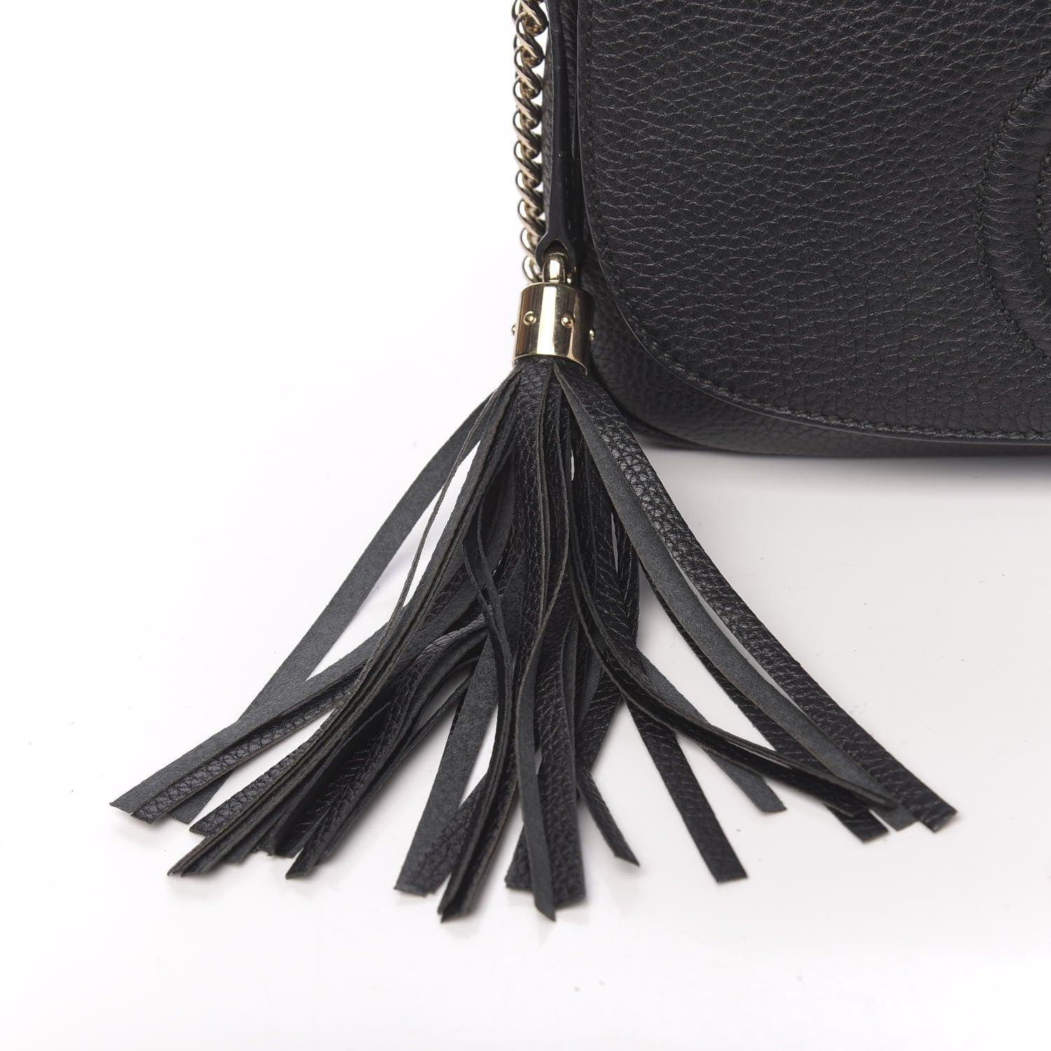 Gucci Pebbled Calfskin Medium Soho Flap Crossbody Black 20 of 22