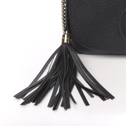 Gucci Pebbled Calfskin Medium Soho Flap Crossbody Black 20 of 22