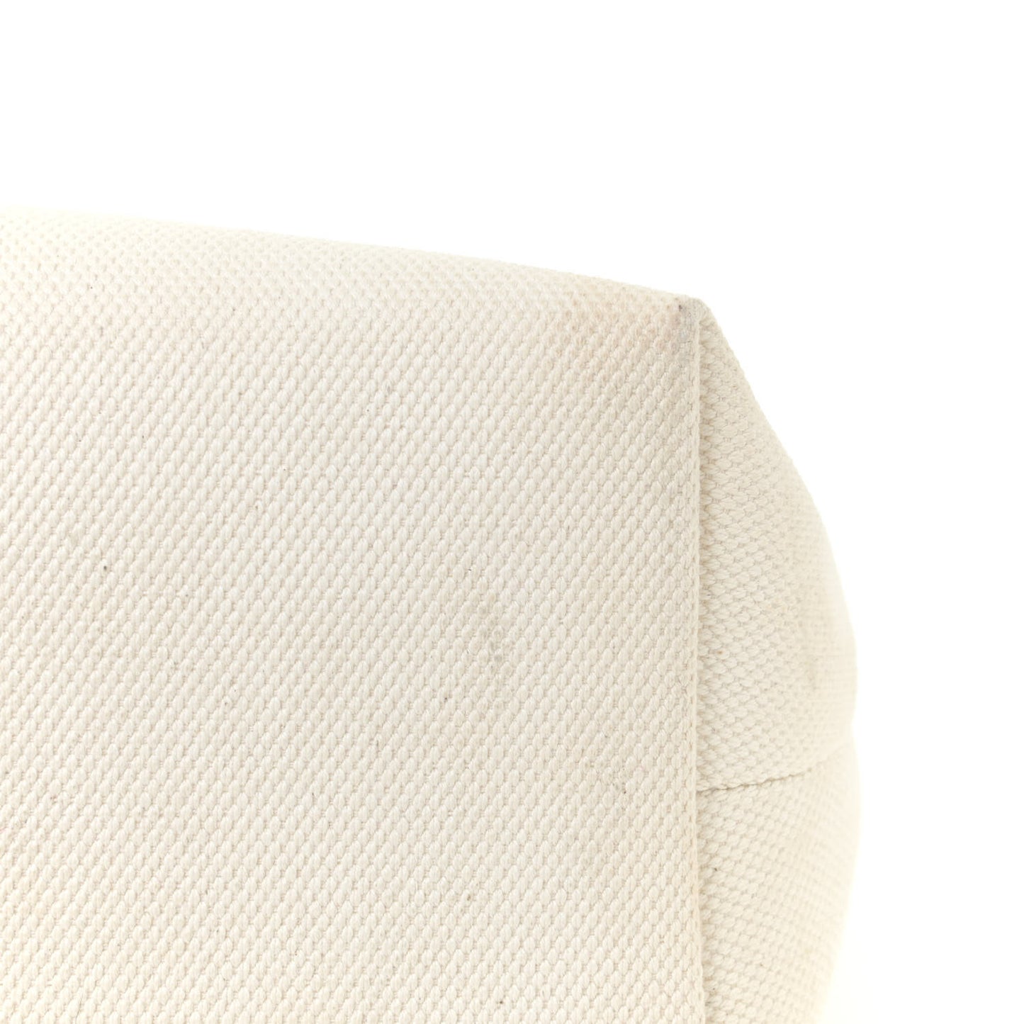 Canvas Calfskin Horizontal Cabas Natural Tan