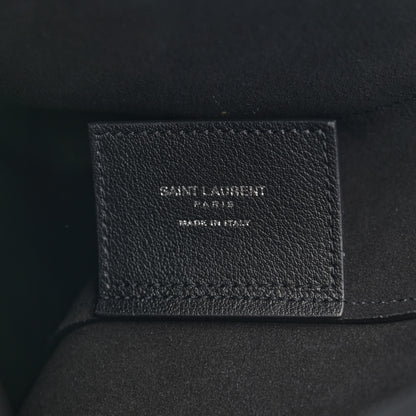 Saint Laurent Calfskin Flat Messenger Black 6 of 9