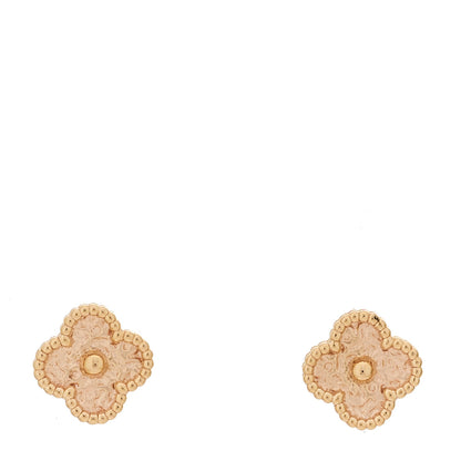 Van Cleef & Arpels 18K Rose Gold Sweet Alhambra Earrings 1 of 5