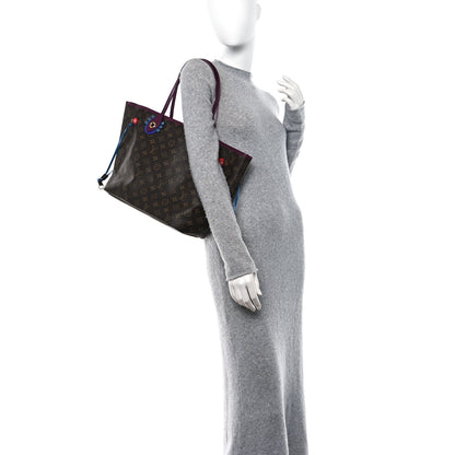 Louis Vuitton Monogram Totem Neverfull MM Magenta 2 of 10
