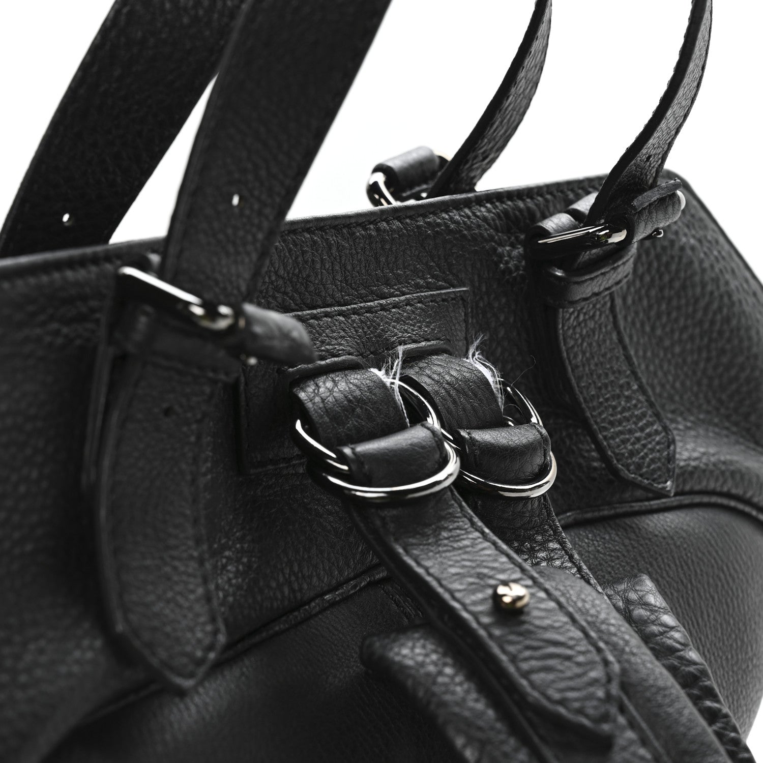 Christian Louboutin Calfskin Spikes Syd Backpack Black 10 of 10