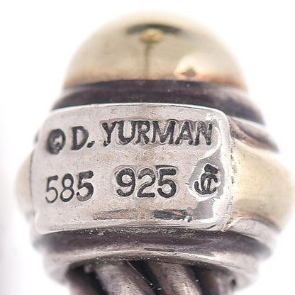 David Yurman Sterling Silver 14K Yellow Gold 7mm Cable Classics Bracelet 5 of 5