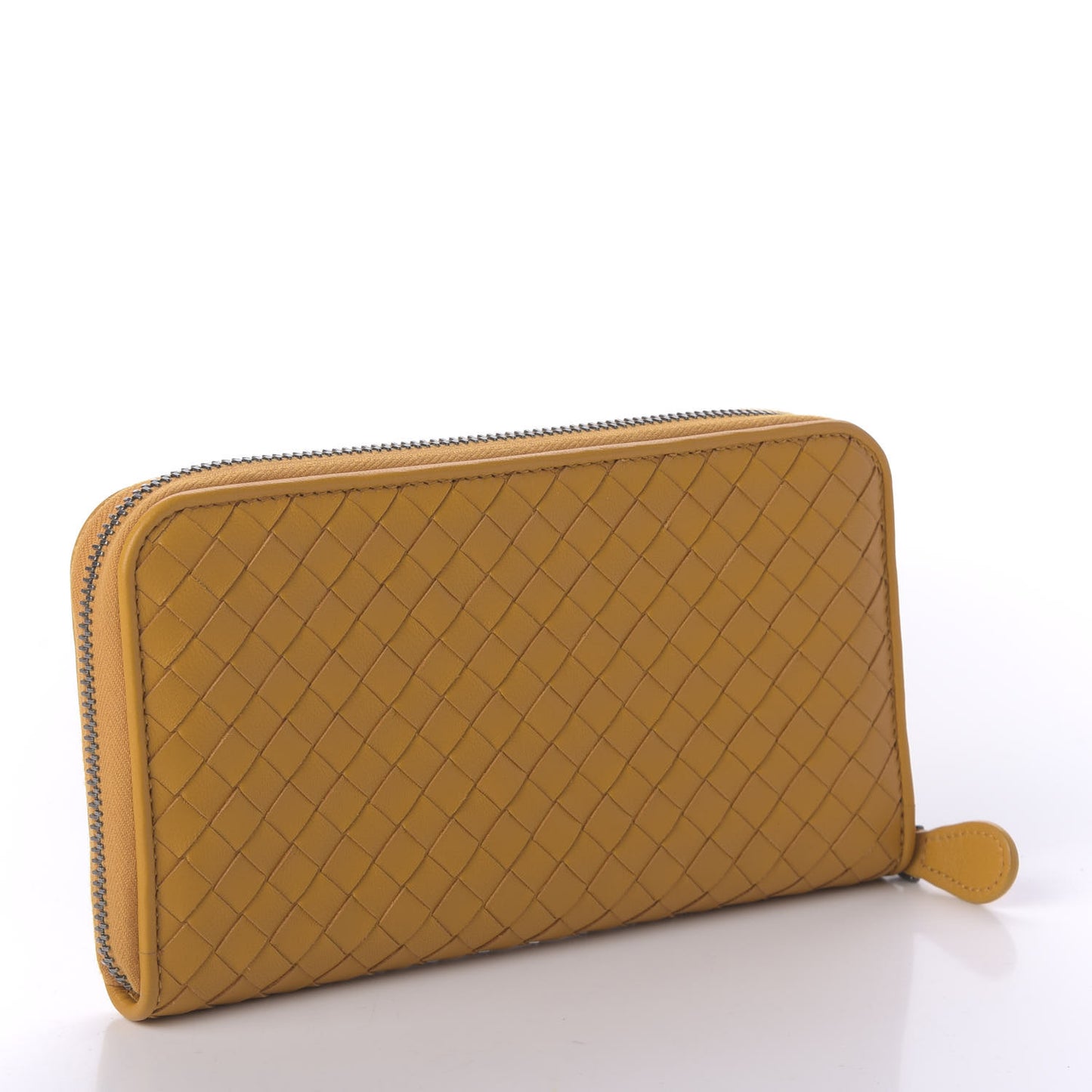 Nappa Intrecciato Zip Around Wallet Sunset