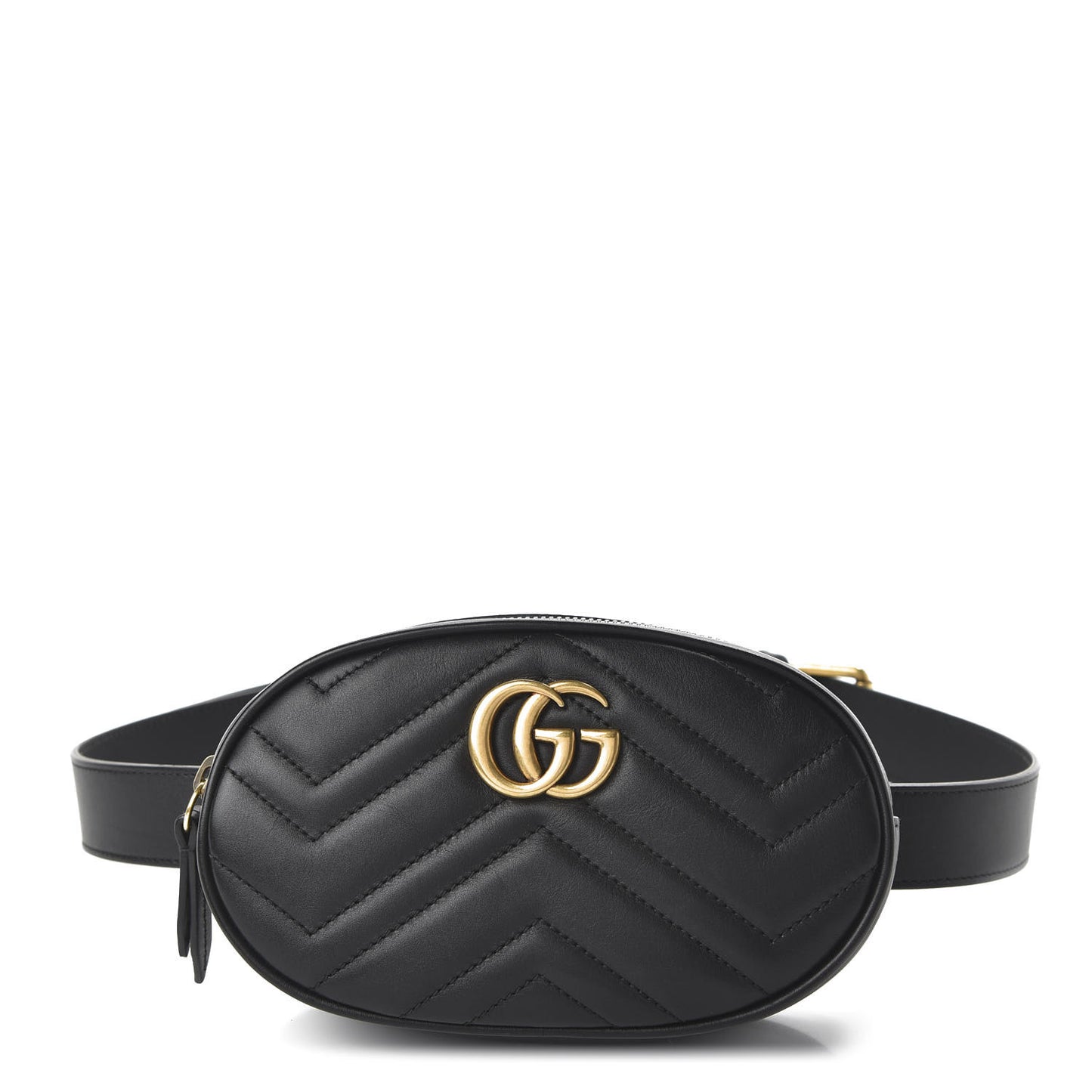 Calfskin Matelasse GG Marmont Belt Bag 95 38 Black