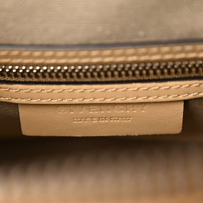 Givenchy Calfskin Embroidered Logo Small Antigona Beige Camel 6 of 9
