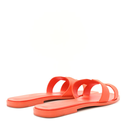 Hermes Epsom Oran Sandals 40.5 Orange Poppy 5 of 10