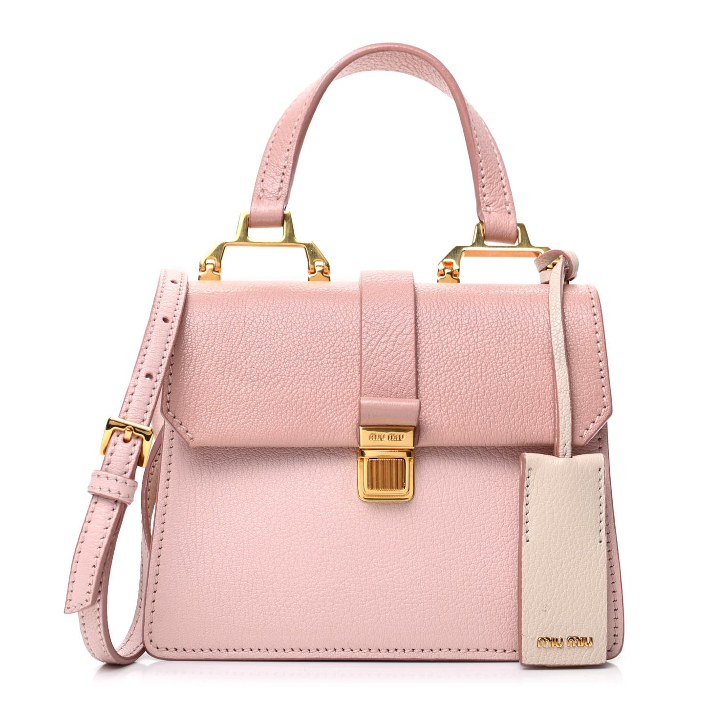 Goatskin Madras Mini Top Handle Bag Orchidea Gemma