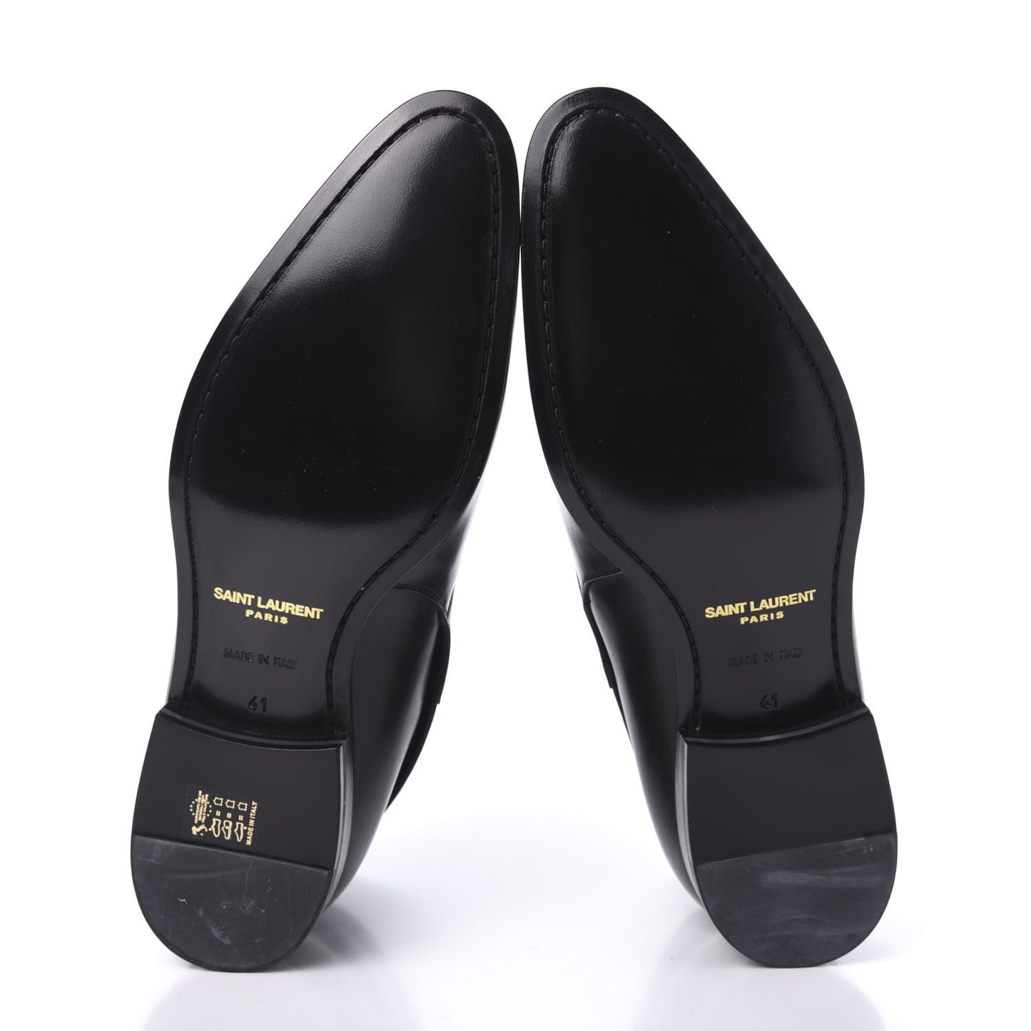 Calfskin Mens Ankle Boots 41 Black