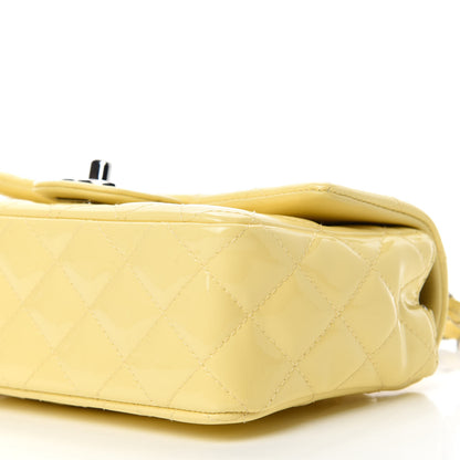 Chanel Patent Quilted Mini Rectangular Flap Yellow 7 of 11