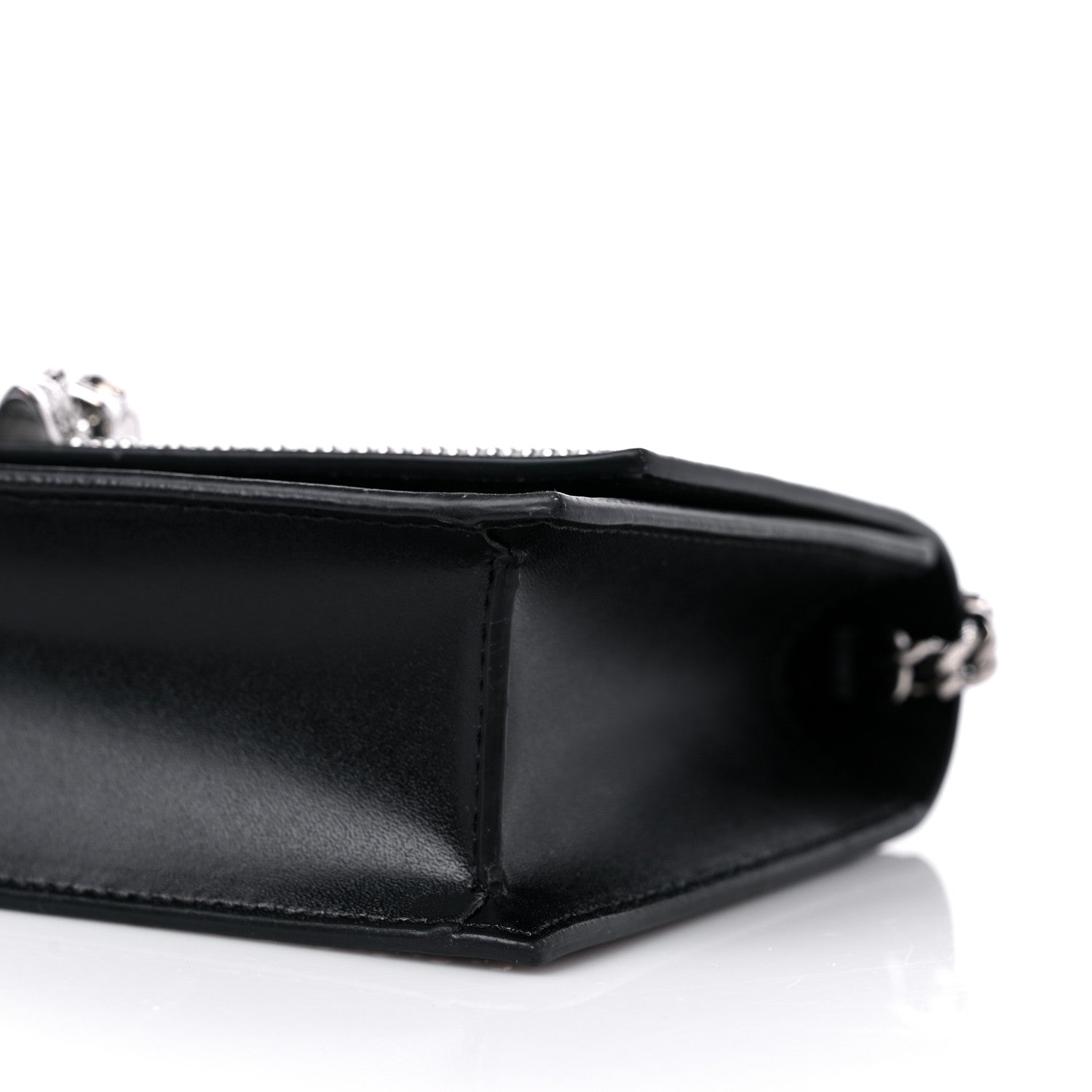 Alexander McQueen Calfskin Studded Skull Small Crossbody Bag Black 8 of 8