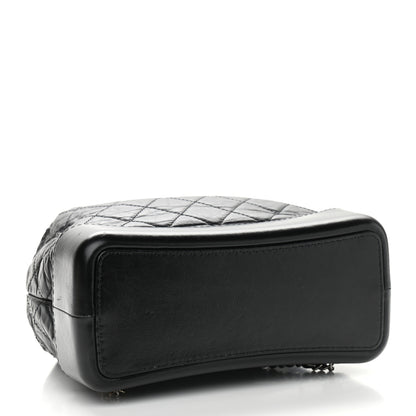 Chanel Aged Calfskin Quilted Gabrielle Backpack Black 3 of 11