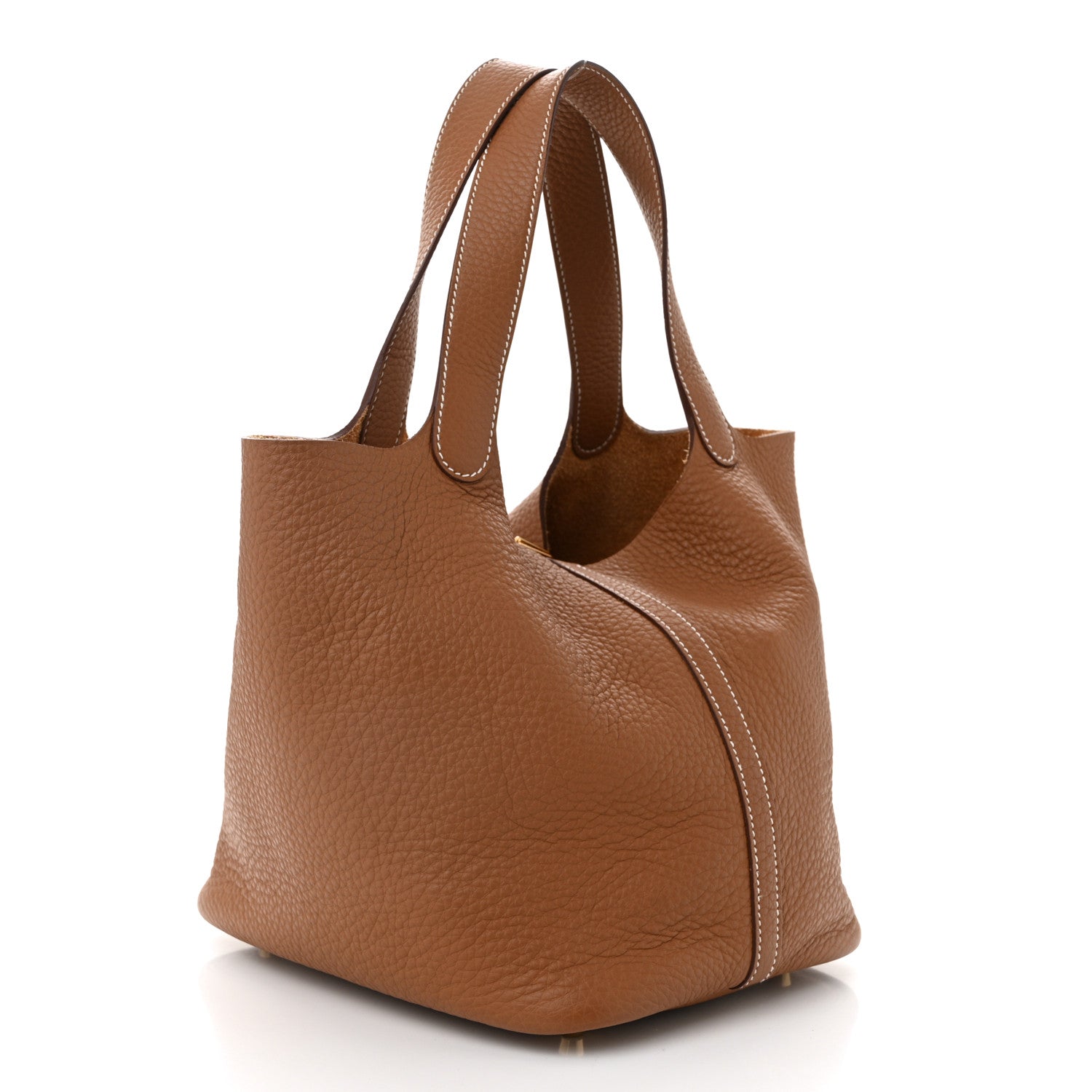 Hermes Taurillon Clemence Picotin Lock 22 MM Gold 3 of 10