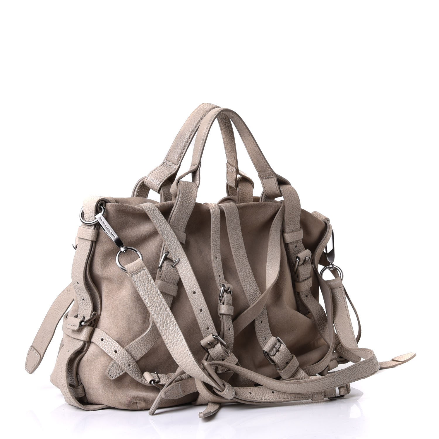 Alexander Wang Suede Kirsten Satchel Grey 2 of 6