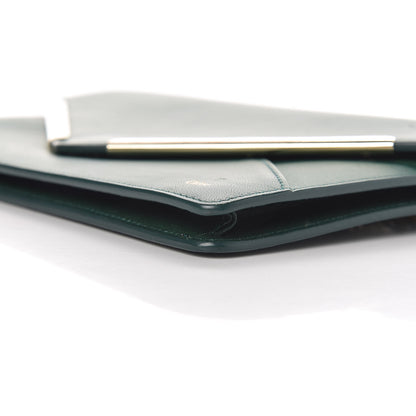 Chloe Calfskin Chain Wallet Green 13 of 14
