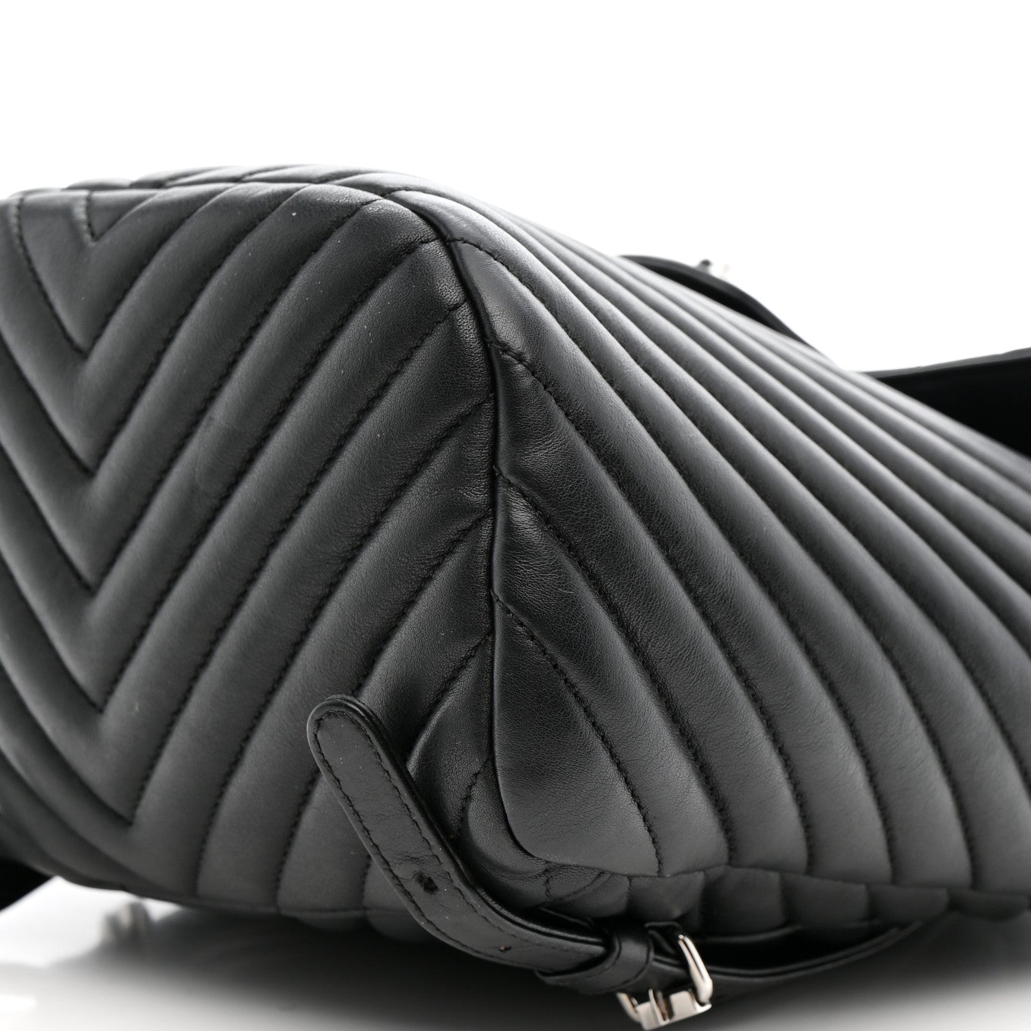 Chanel CHANEL Calfskin Chevron Quilted Small Urban Spirit Backpack Black Black 10 of 10