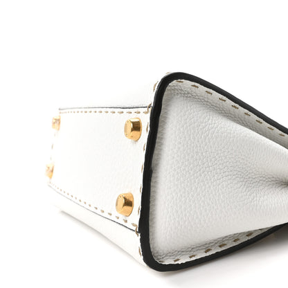 Fendi Cuoio Romano Selleria Mini Peekaboo Iconic Satchel White 9 of 9