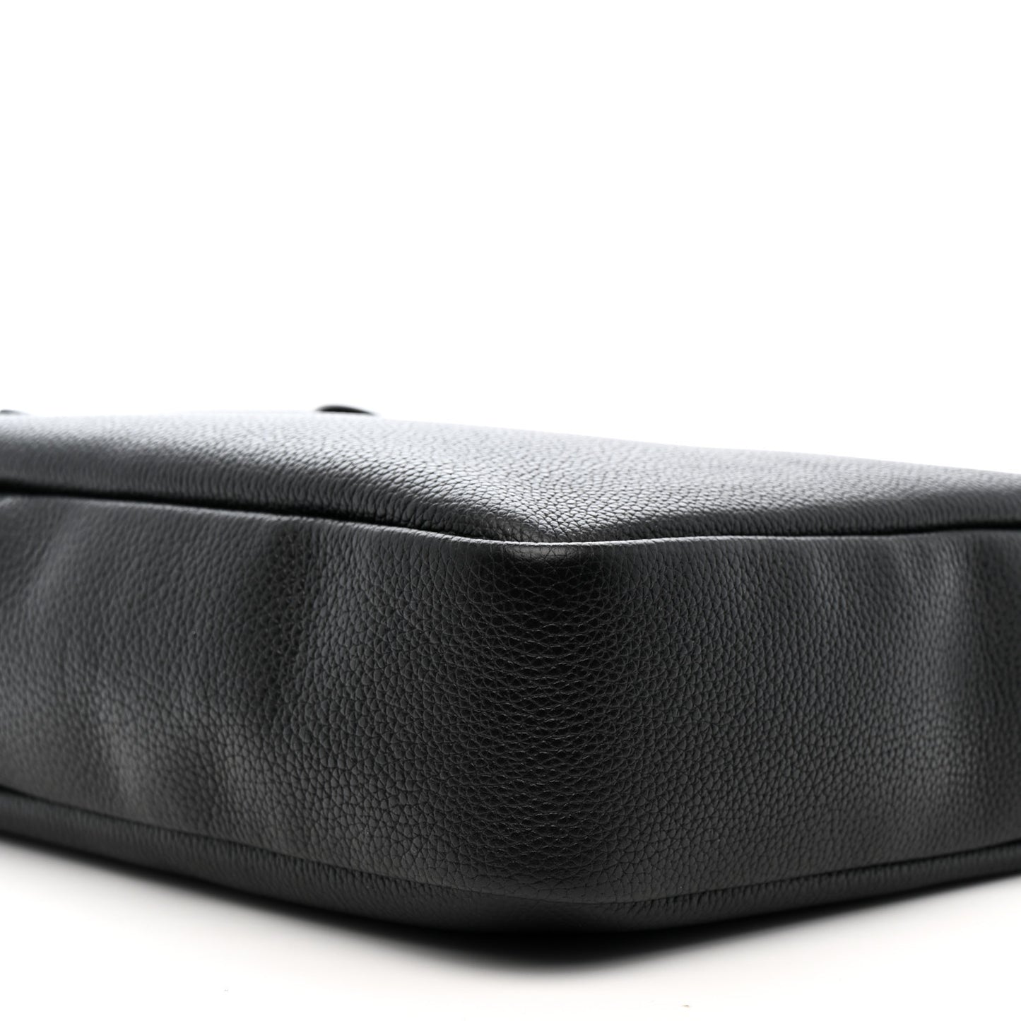 Grained Calfskin Sac De Jour Briefcase Black