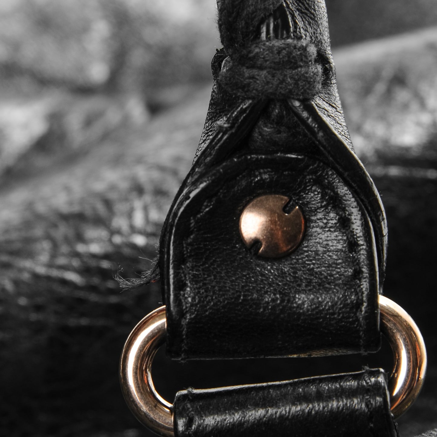 Agneau Giant 12 Rose Gold Hardware Town Black