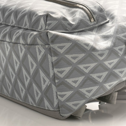 Christian Dior Coated Canvas CD Diamond Rider Zipped Backpack Gray 9 of 9