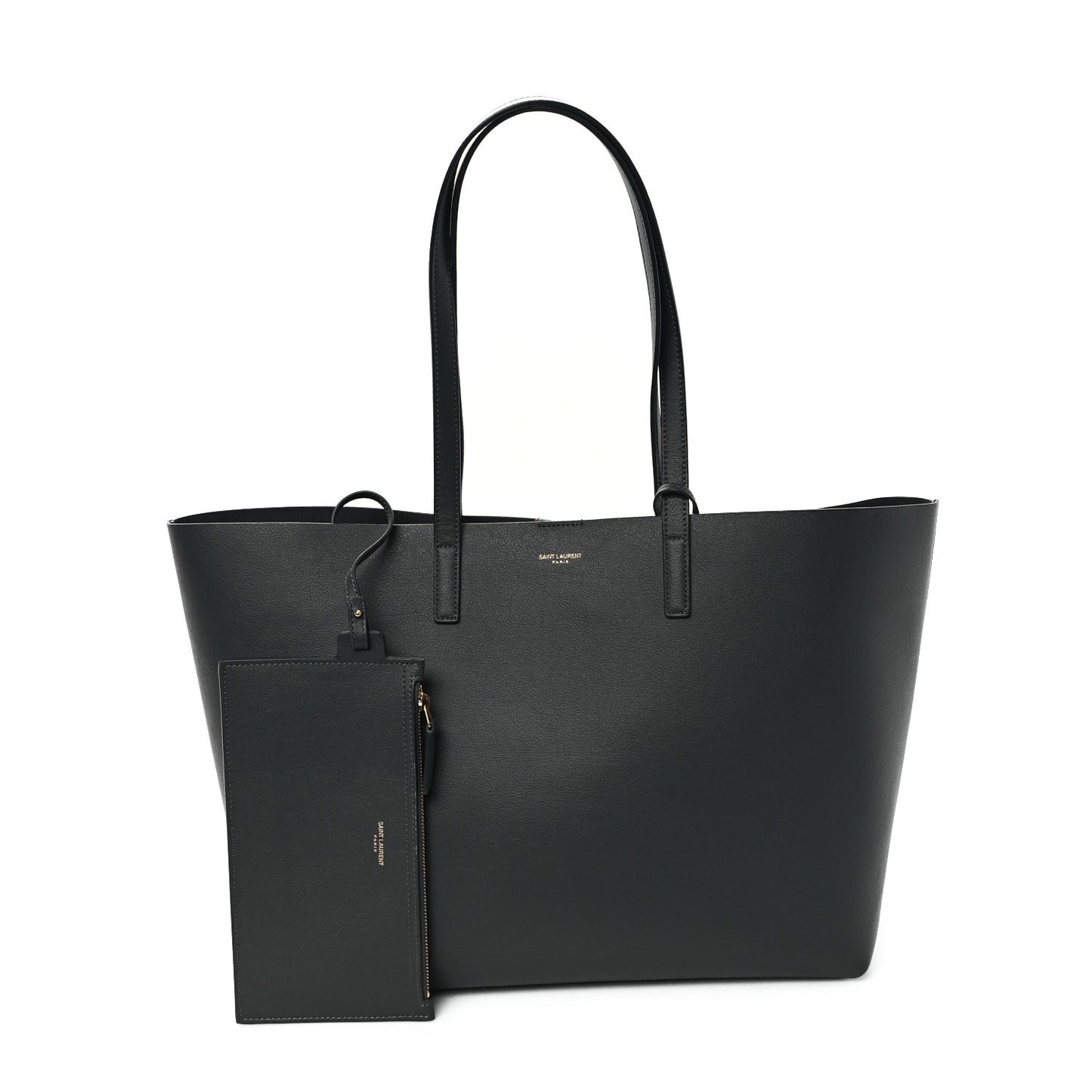 Calfskin Large Shopping Tote Storm
